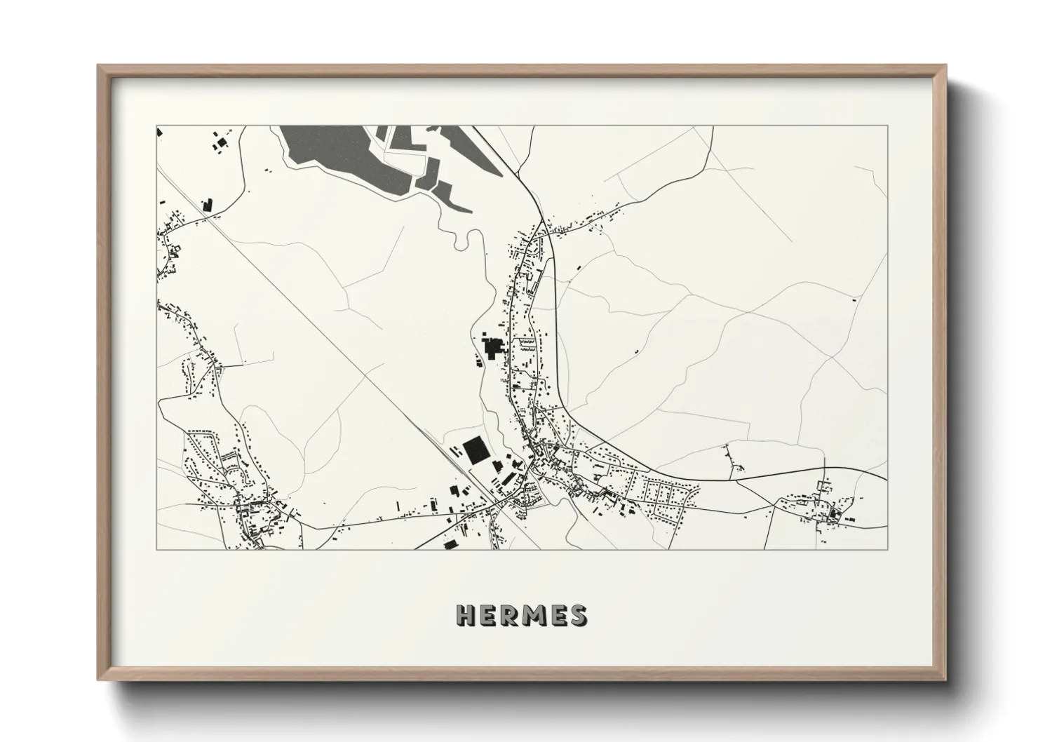 Une affiche de carte sur Hermes