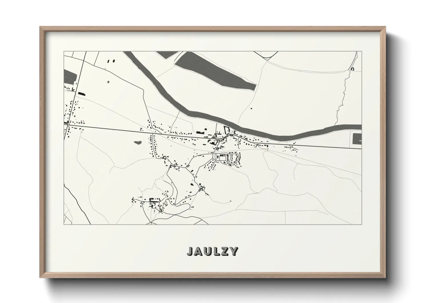 Une affiche de carte sur Jaulzy