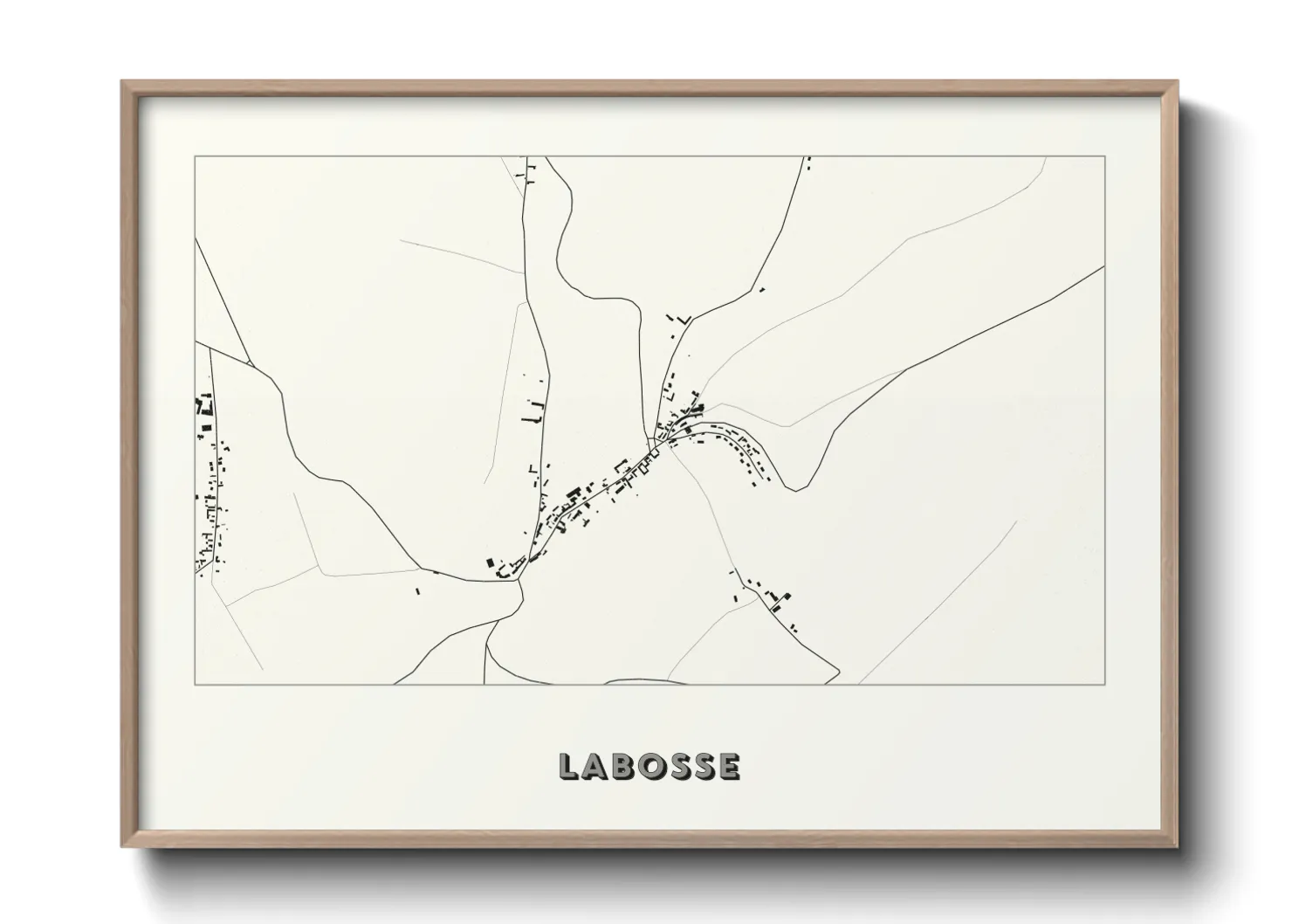 Une affiche de carte sur Labosse