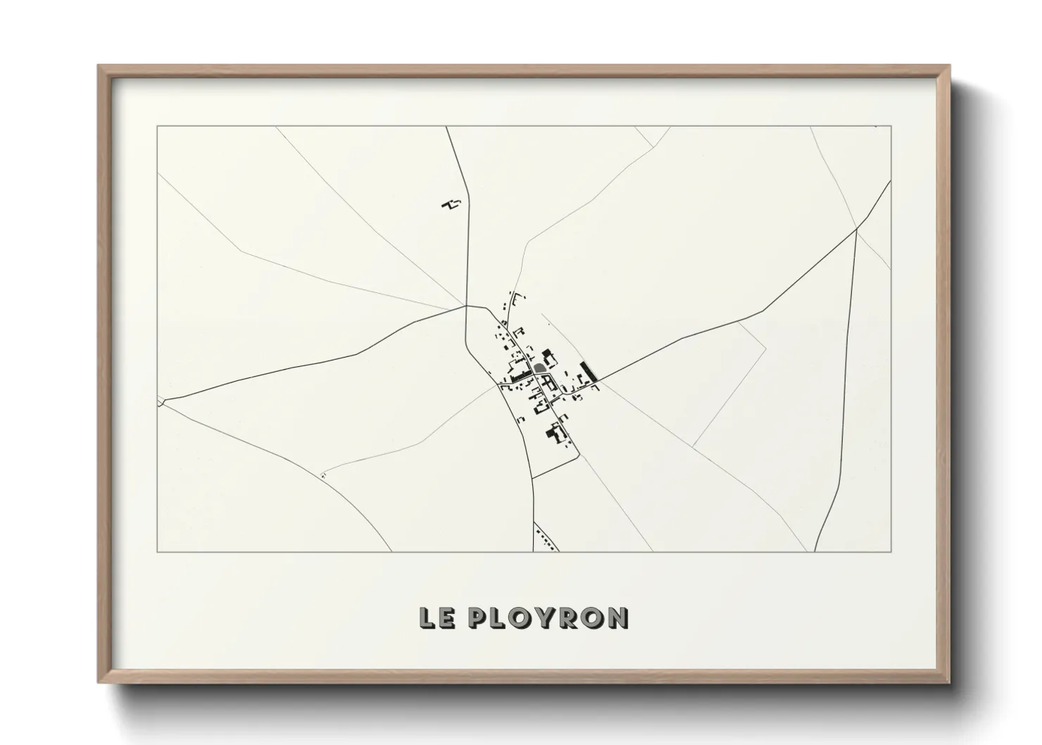 Une affiche de carte sur Le Ployron