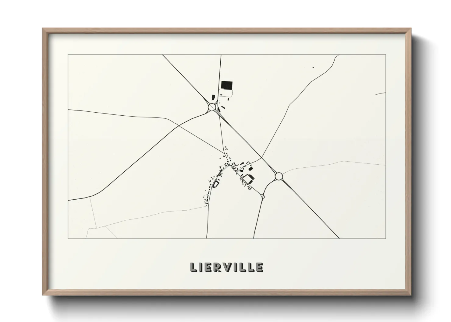 Une affiche de carte sur Lierville