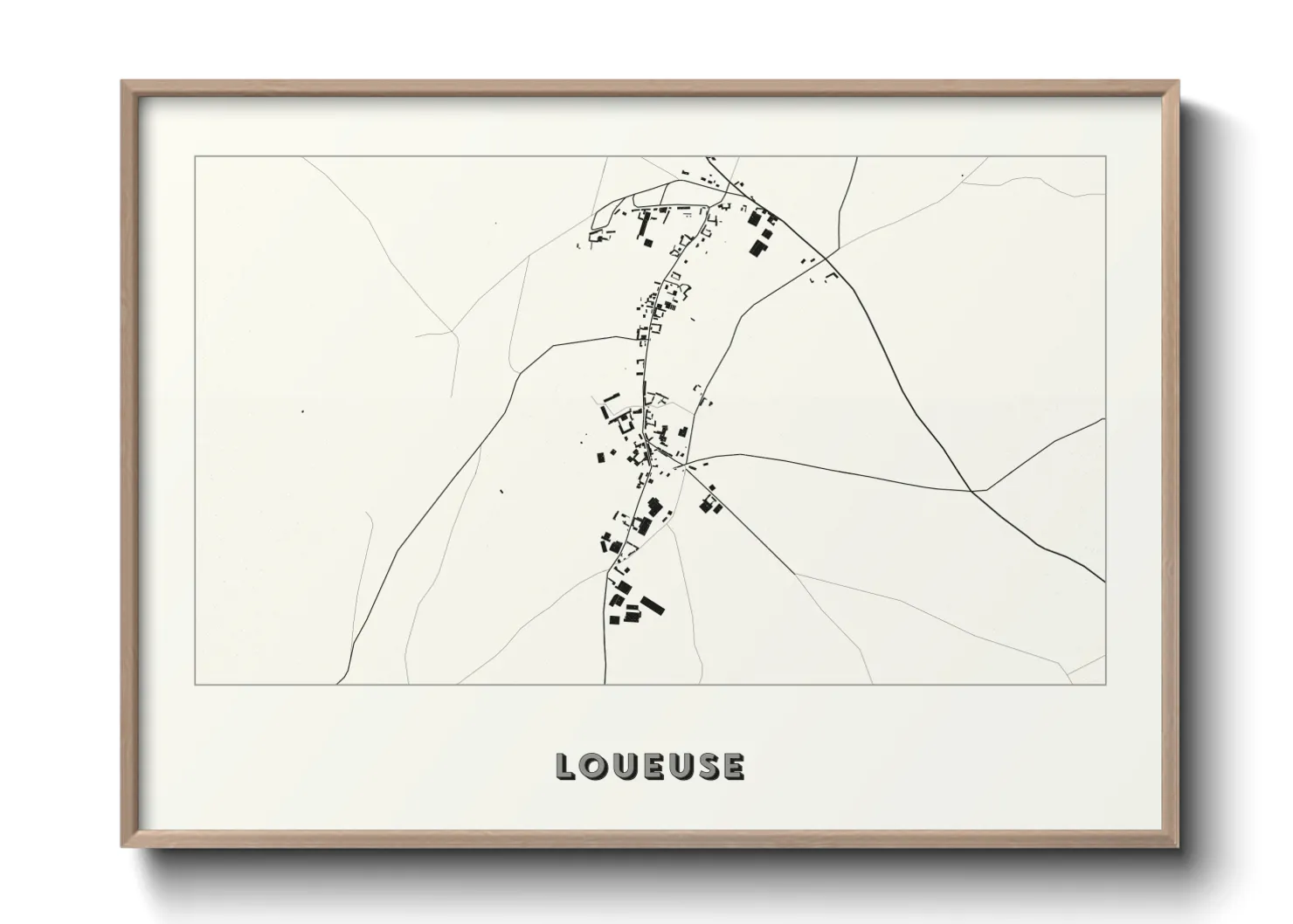 Une affiche de carte sur Loueuse