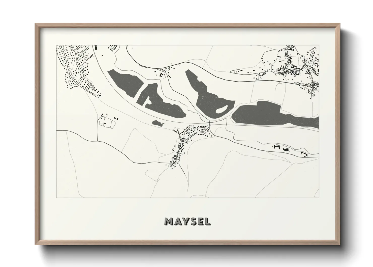 Une affiche de carte sur Maysel