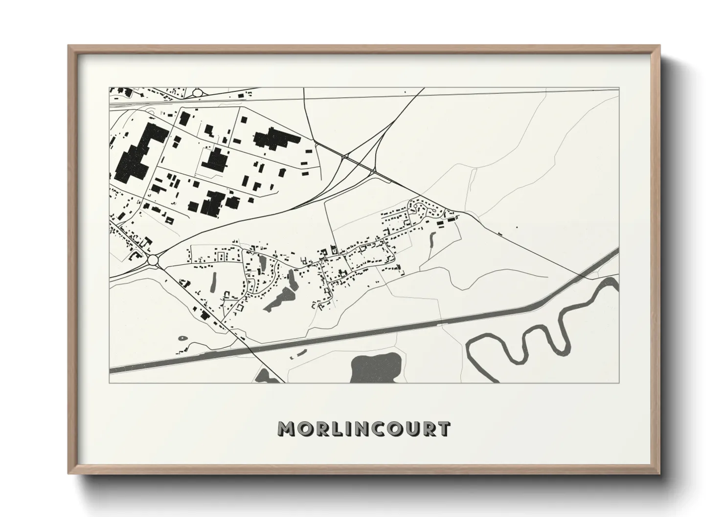 Une affiche de carte sur Morlincourt
