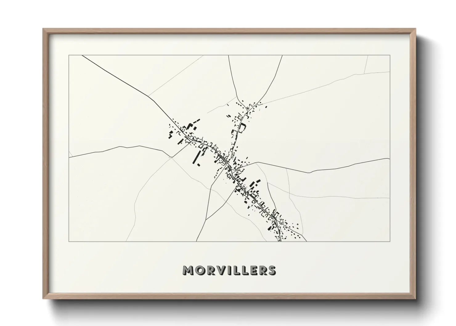 Une affiche de carte sur Morvillers