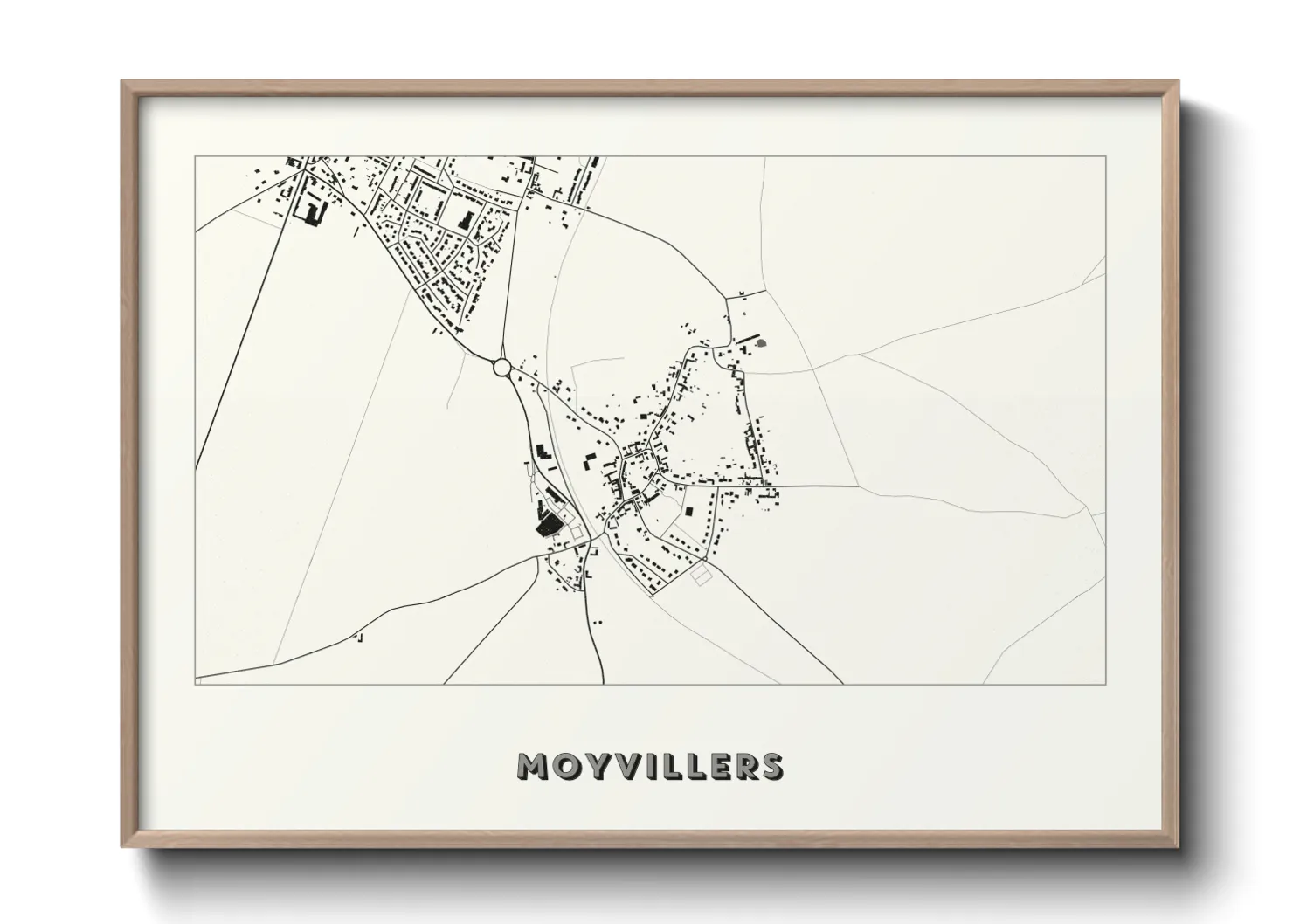 Une affiche de carte sur Moyvillers