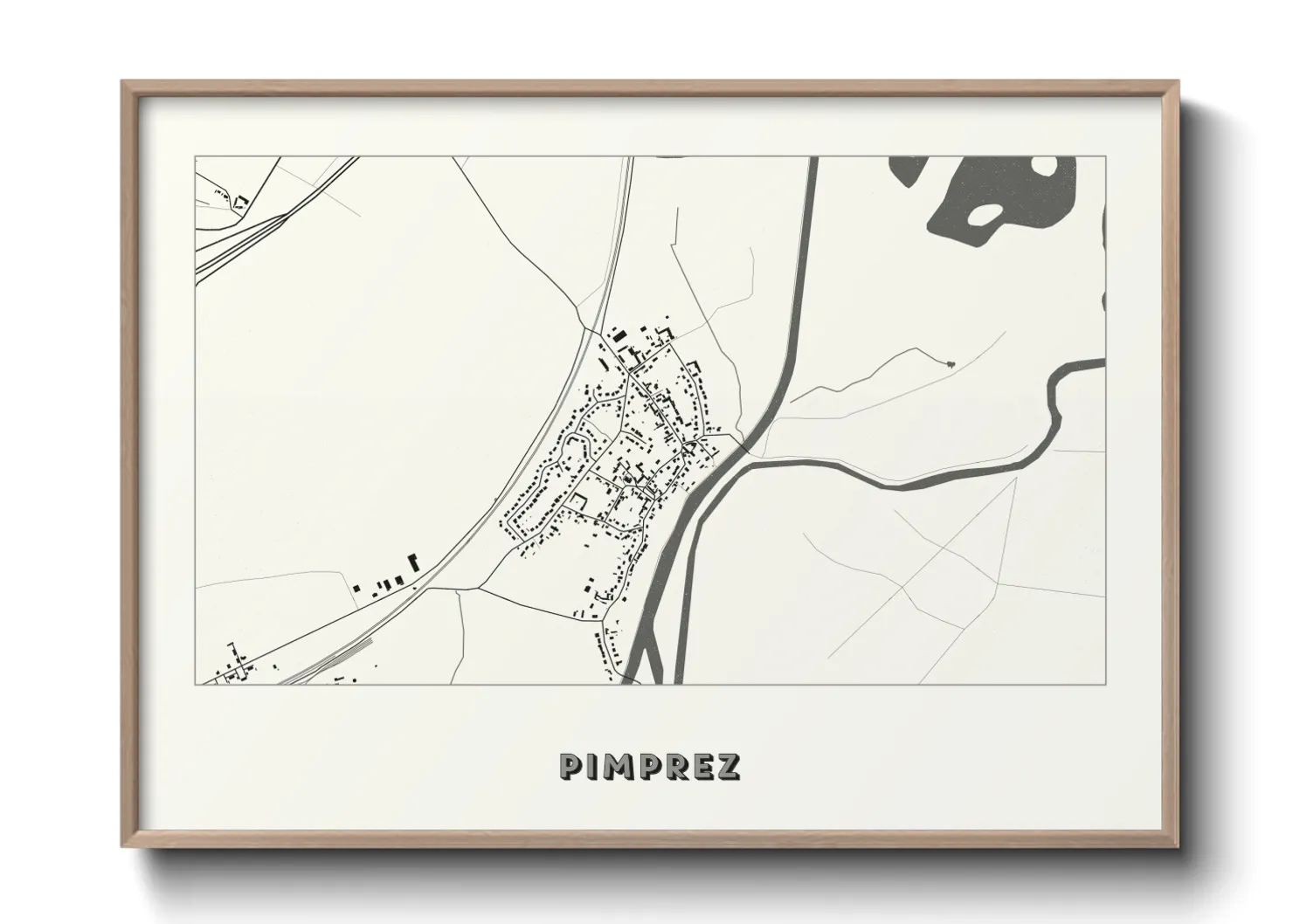 Une affiche de carte sur Pimprez