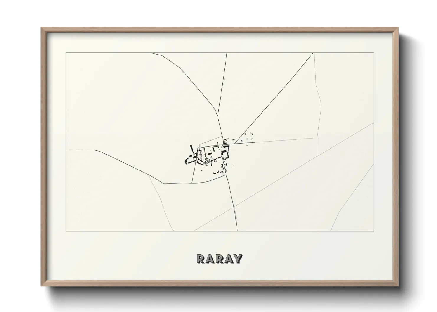 Une affiche de carte sur Raray