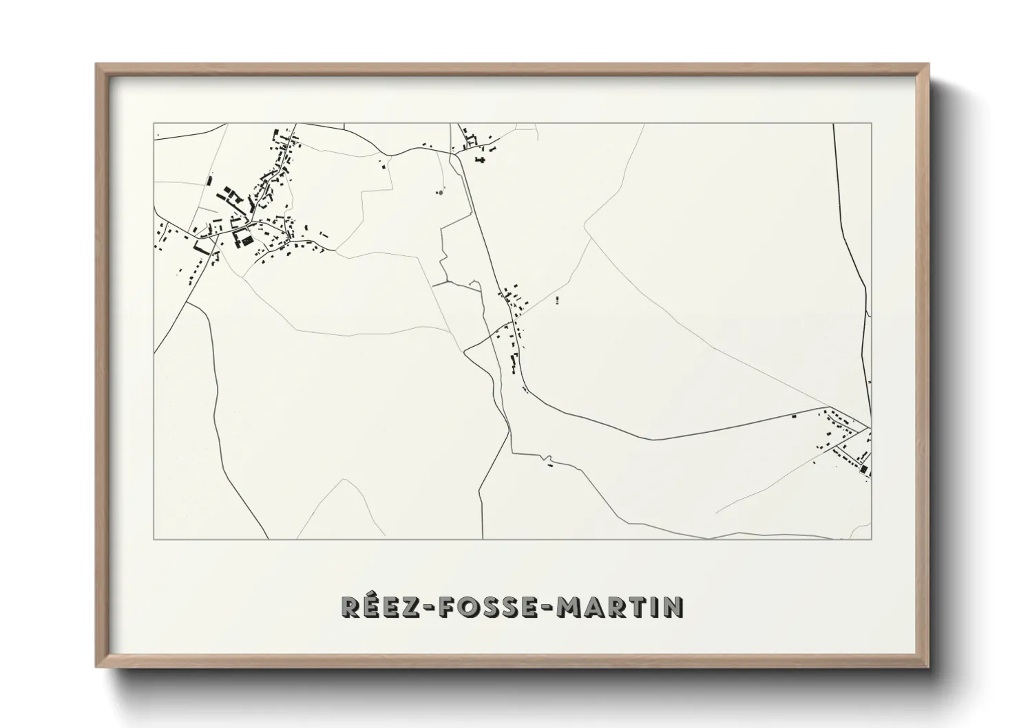 Une affiche de carte sur Réez-Fosse-Martin