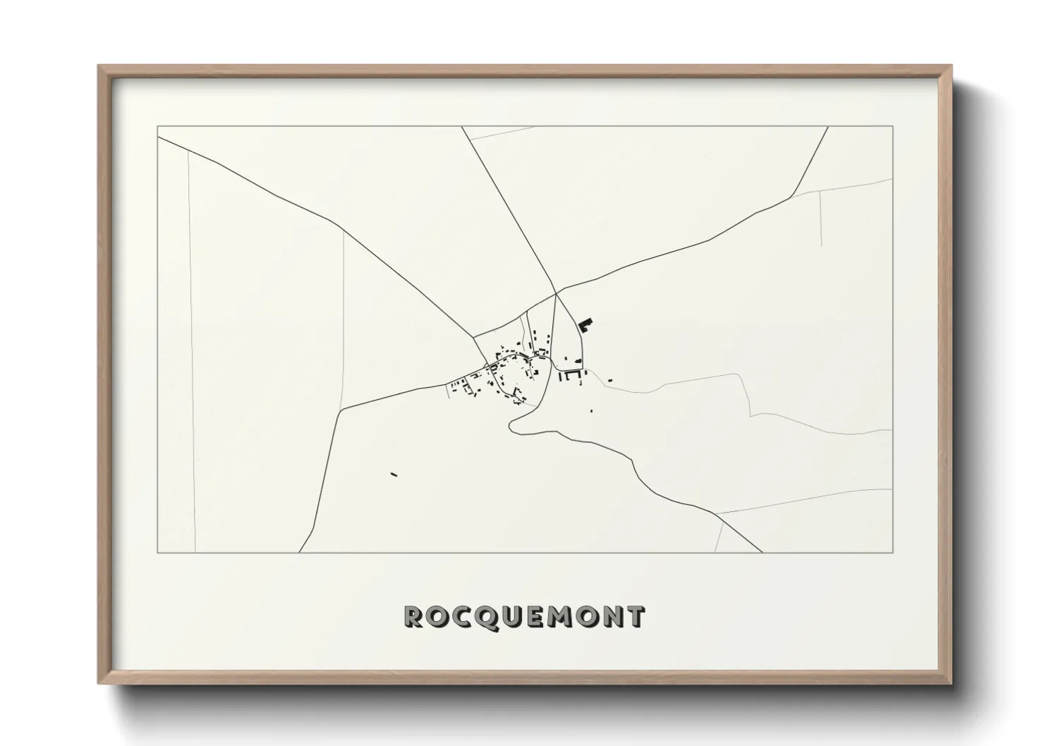 Une affiche de carte sur Rocquemont