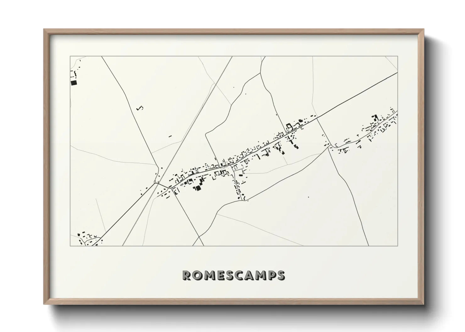 Une affiche de carte sur Romescamps