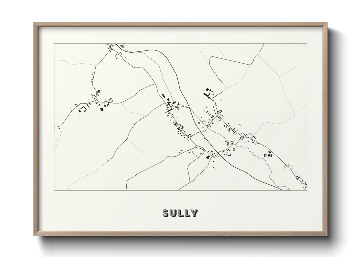 Une affiche de carte sur Sully