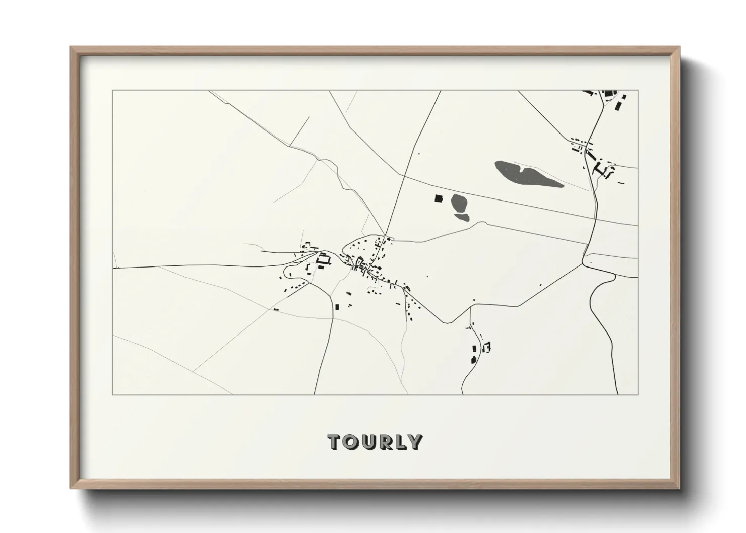 Une affiche de carte sur Tourly