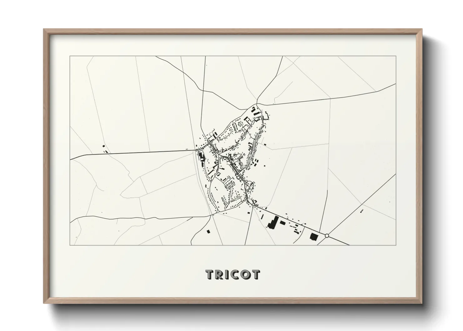 Une affiche de carte sur Tricot