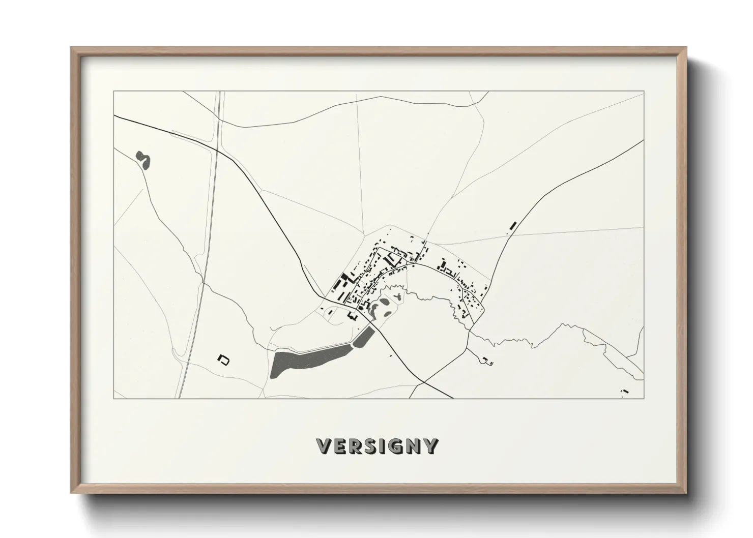 Une affiche de carte sur Versigny