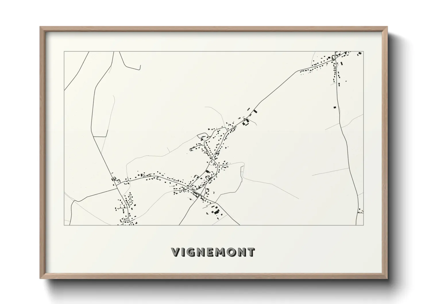 Une affiche de carte sur Vignemont