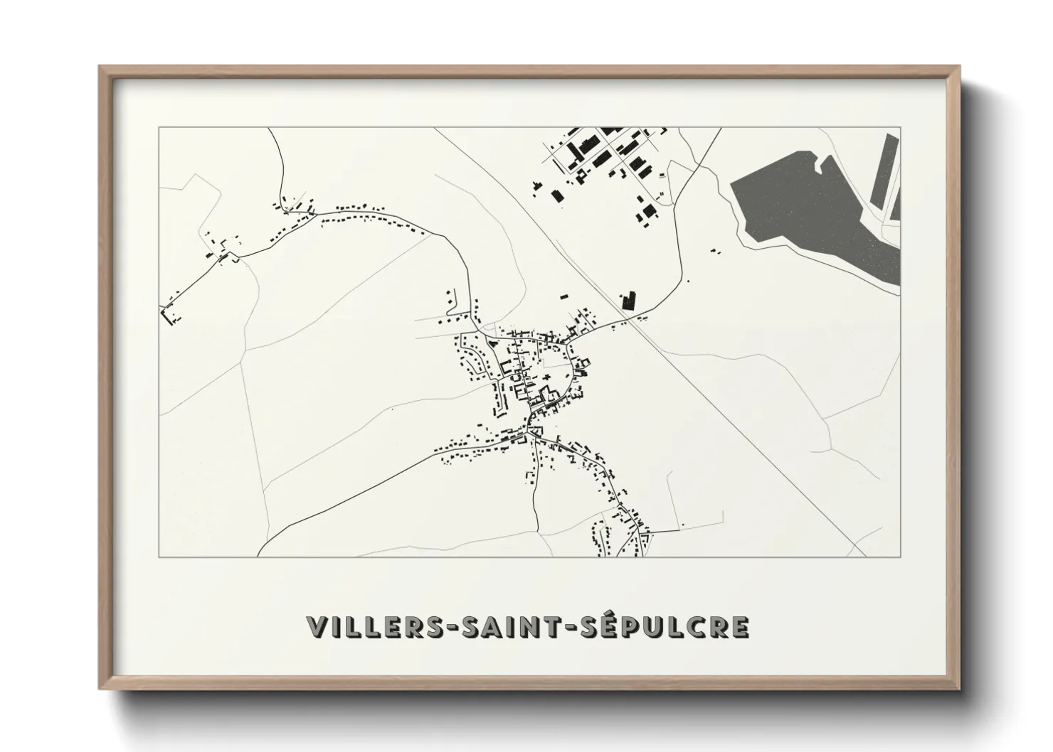 Une affiche de carte sur Villers-Saint-Sépulcre