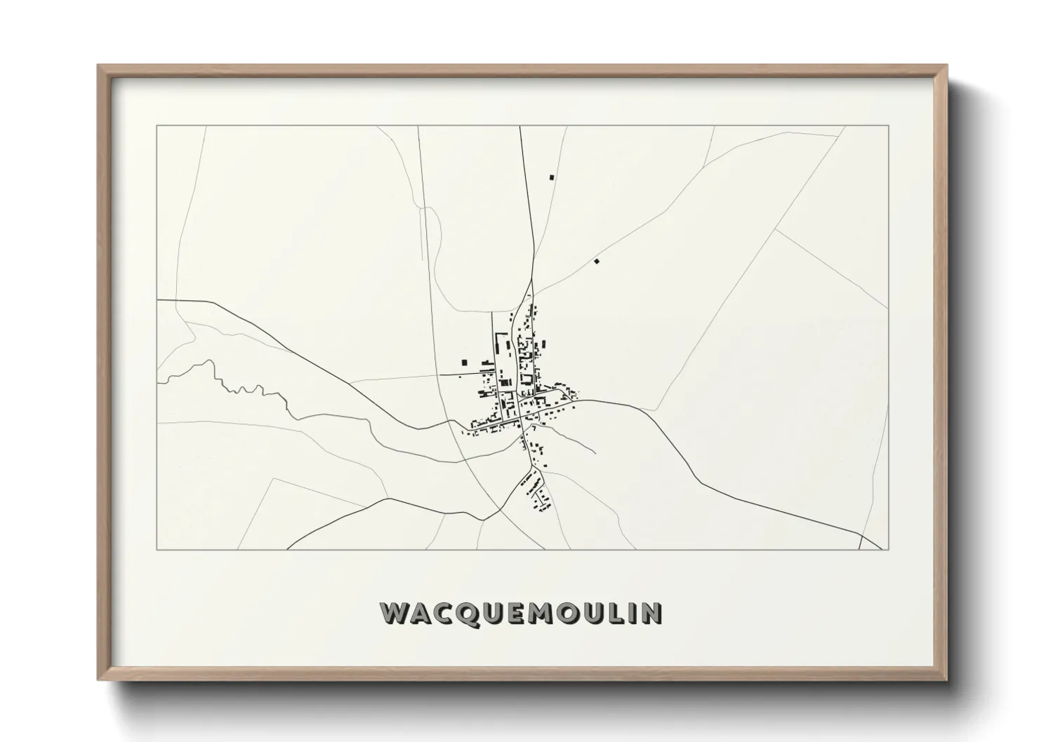 Une affiche de carte sur Wacquemoulin
