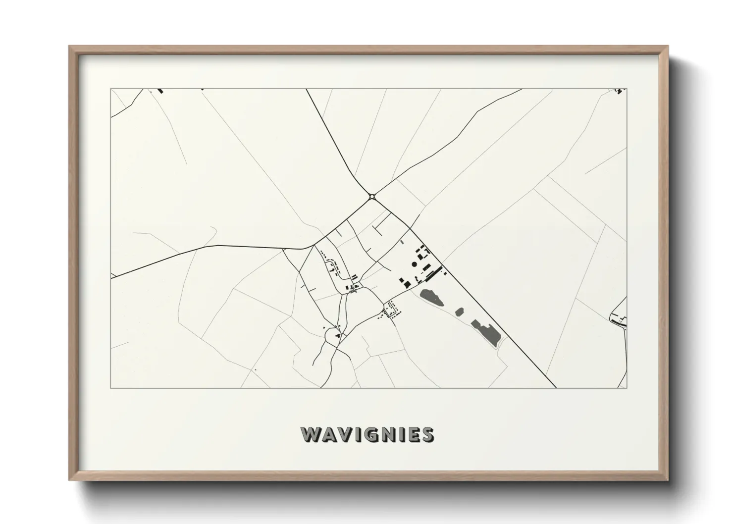 Une affiche de carte sur Wavignies