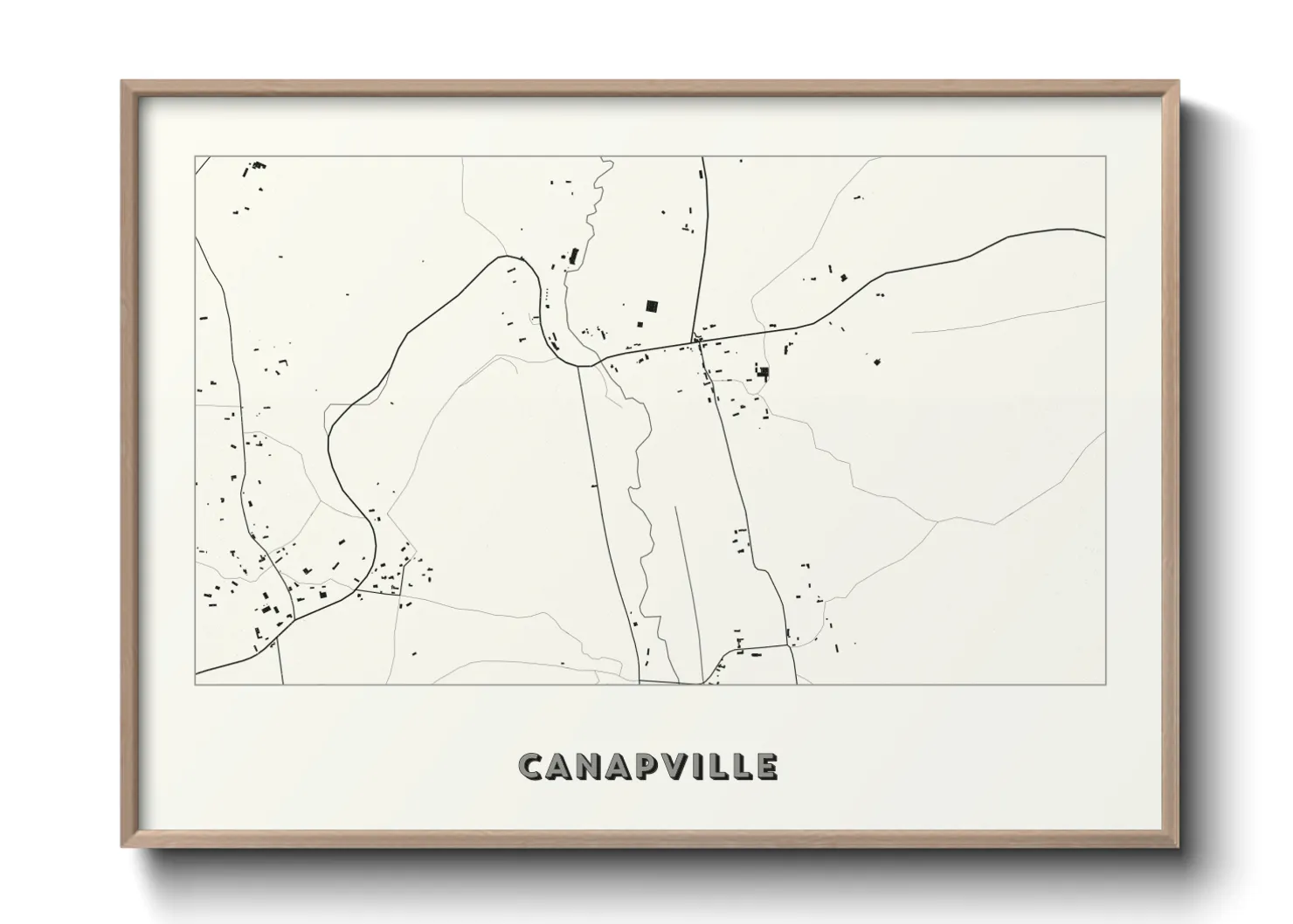 Une affiche de carte sur Canapville