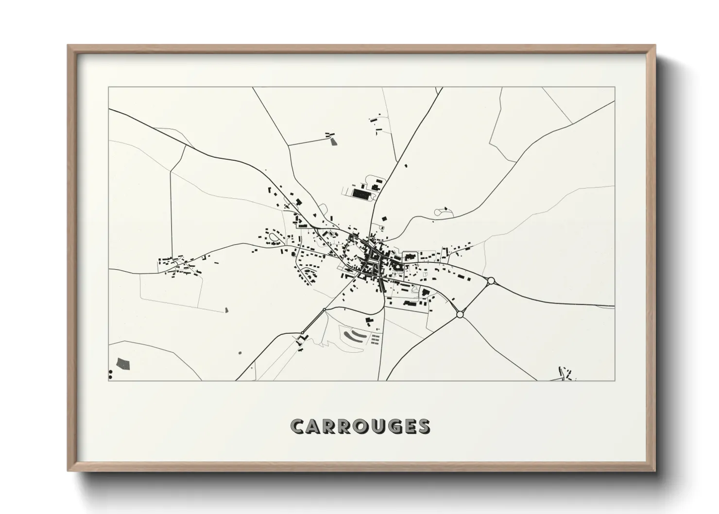 Une affiche de carte sur Carrouges