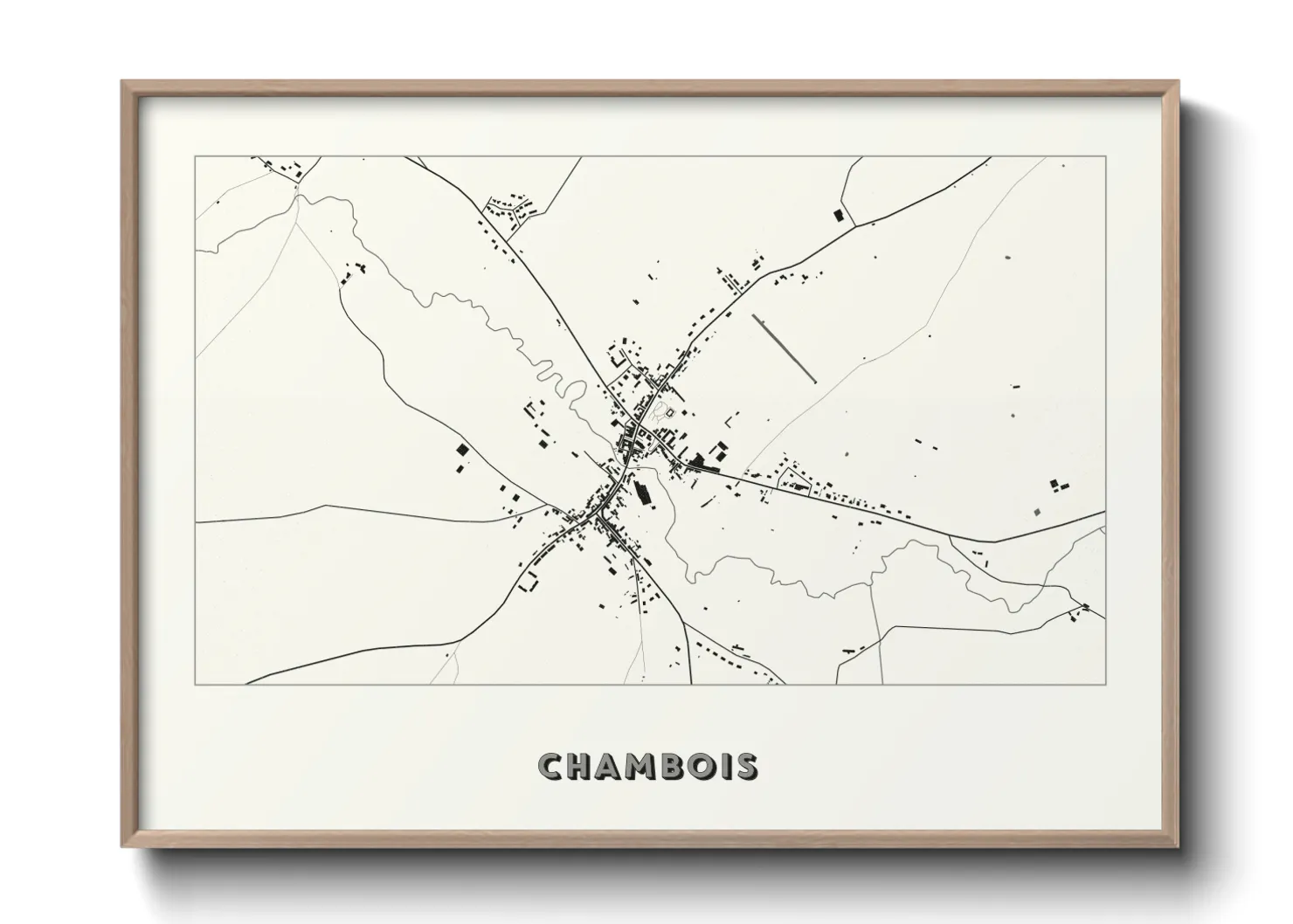 Une affiche de carte sur Chambois