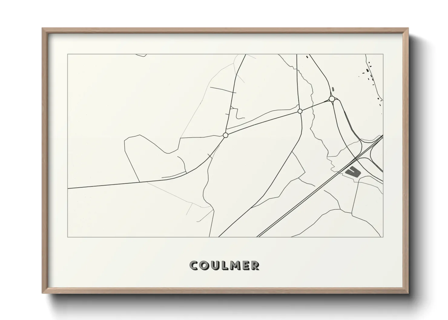 Une affiche de carte sur Coulmer