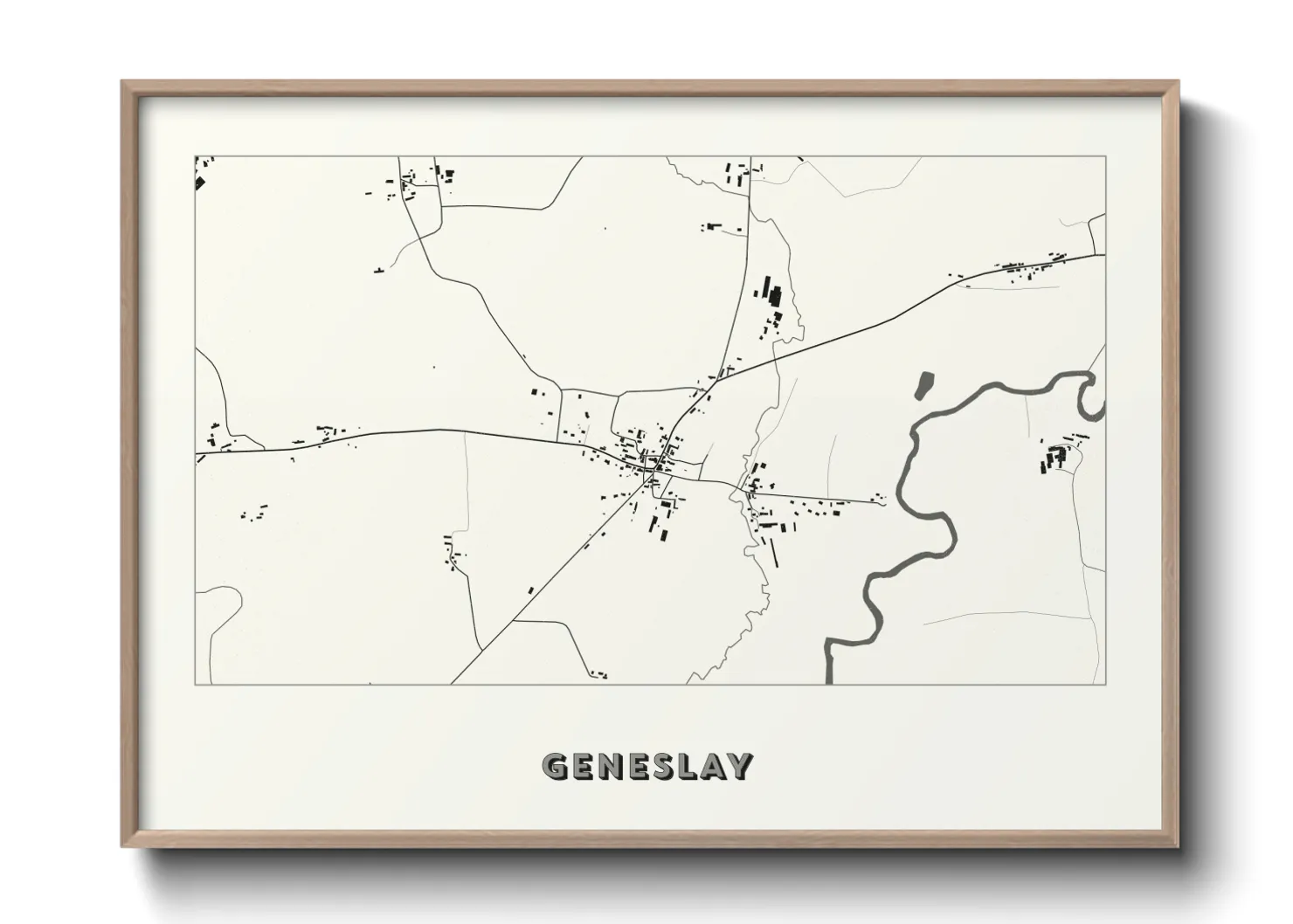 Une affiche de carte sur Geneslay