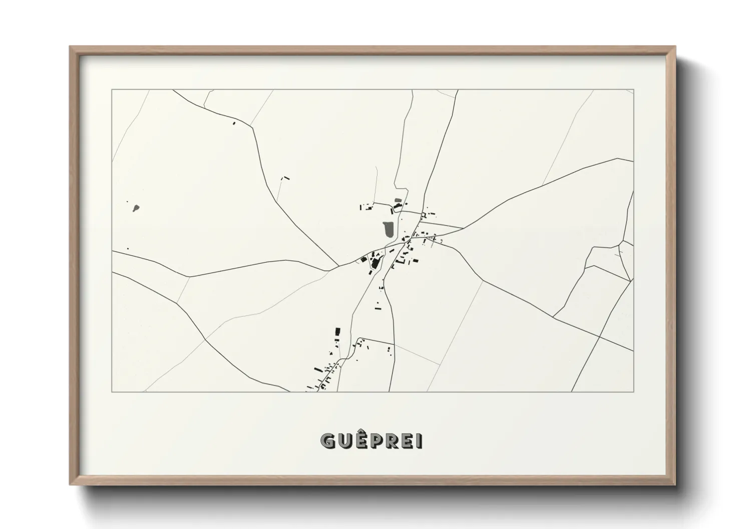 Une affiche de carte sur Guêprei