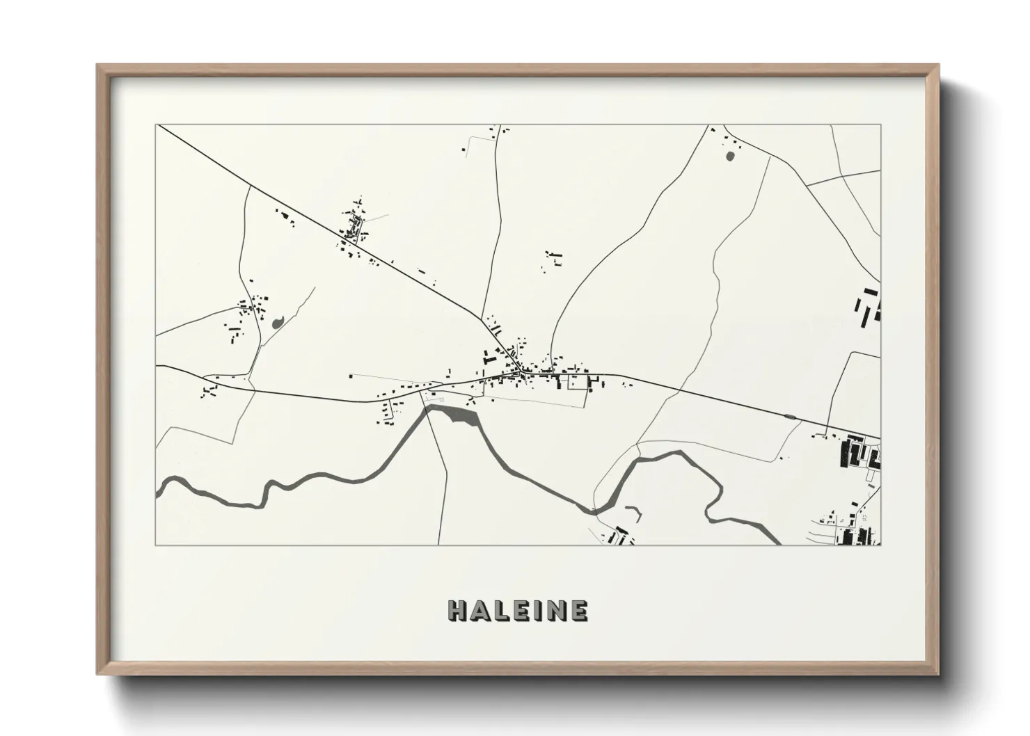 Une affiche de carte sur Haleine