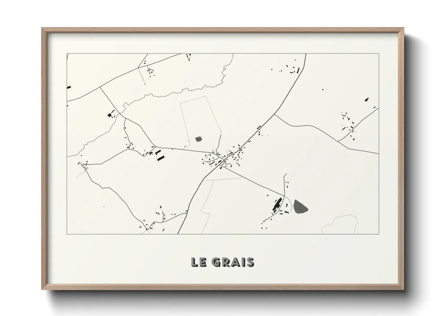 Une affiche de carte sur Le Grais