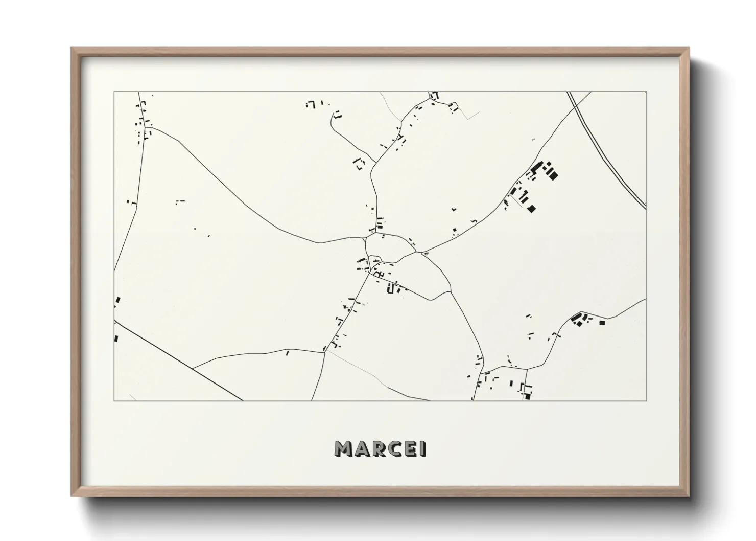 Une affiche de carte sur Marcei