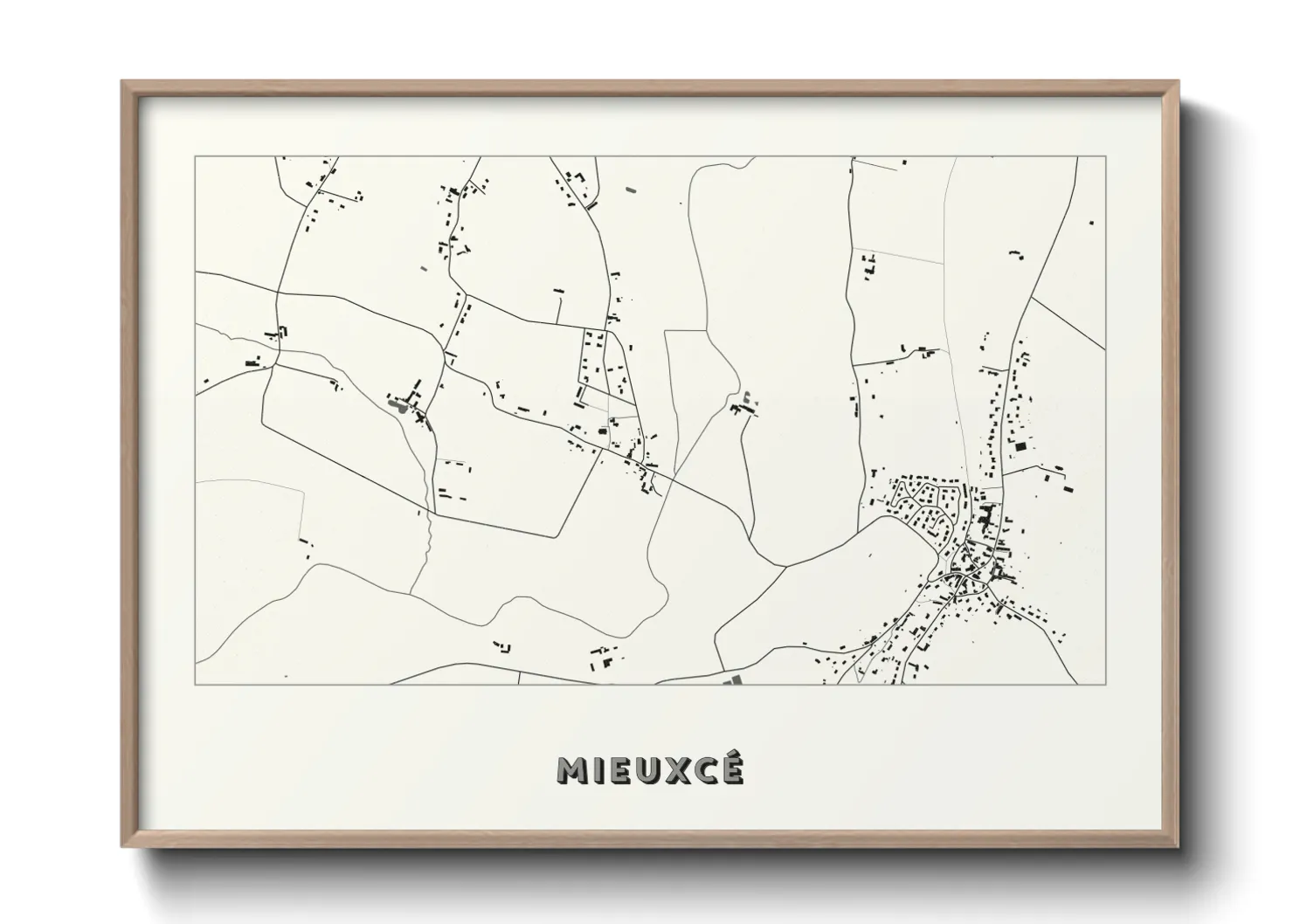Une affiche de carte sur Mieuxcé