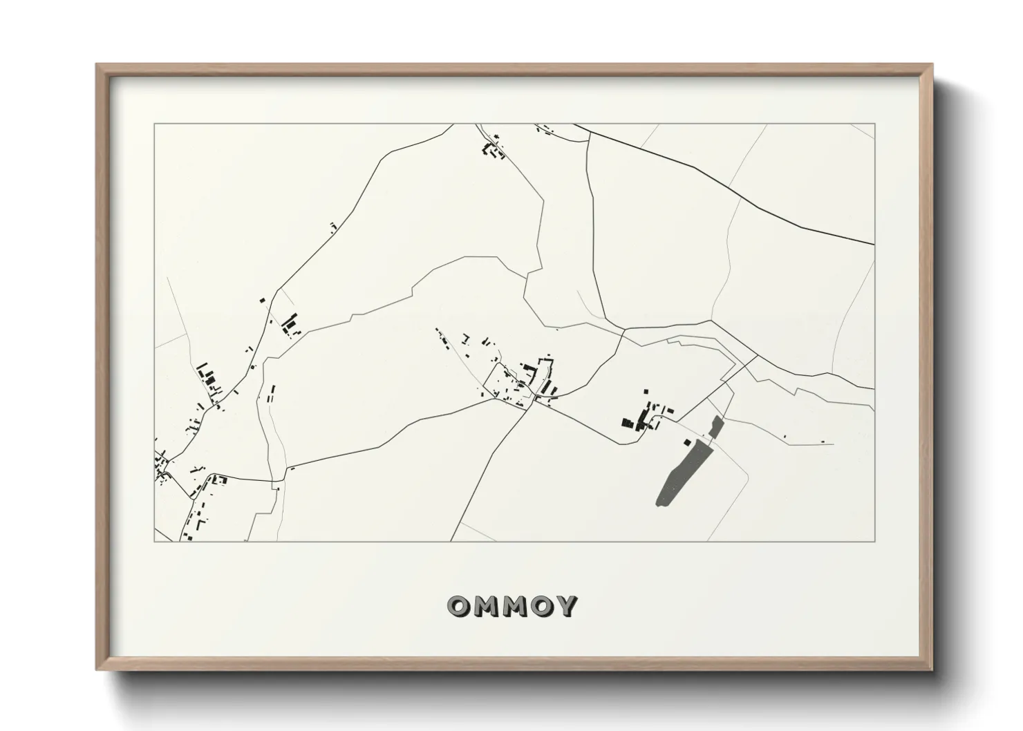 Une affiche de carte sur Ommoy