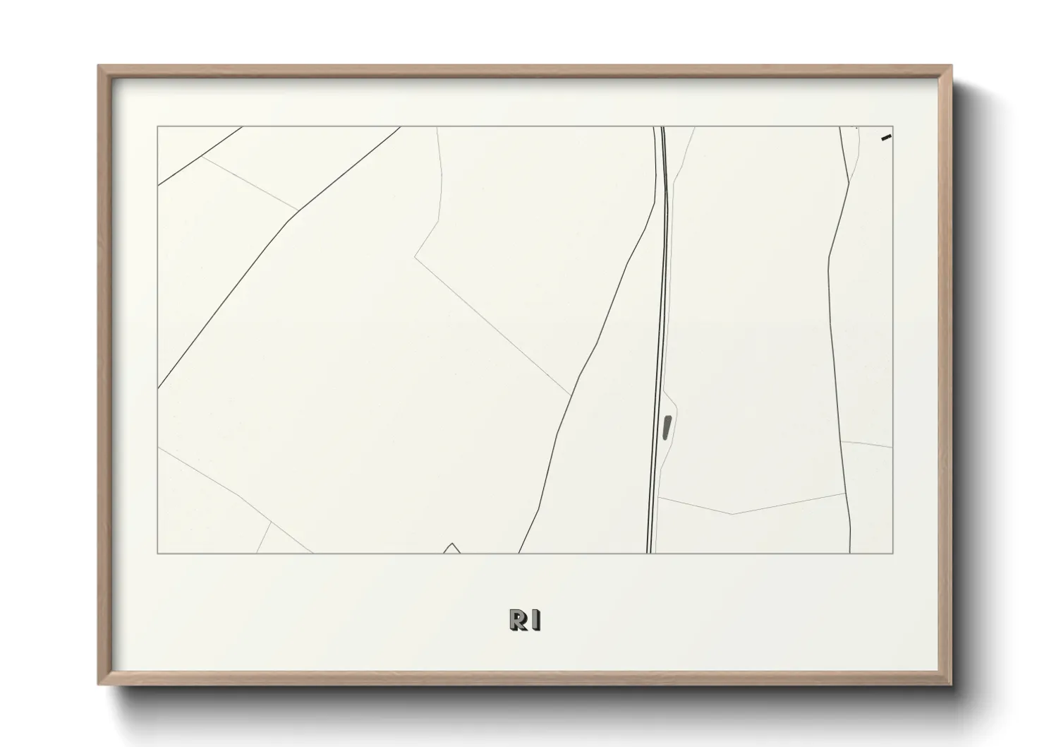 Une affiche de carte sur Ri