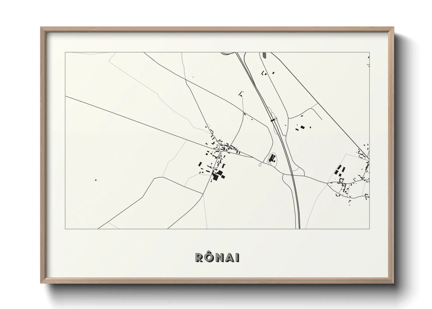Une affiche de carte sur Rônai