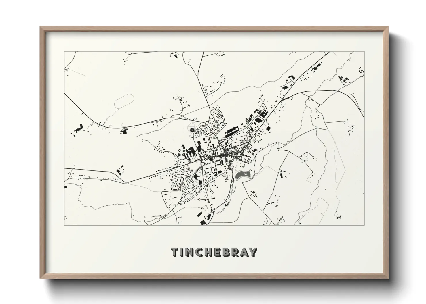 Une affiche de carte sur Tinchebray