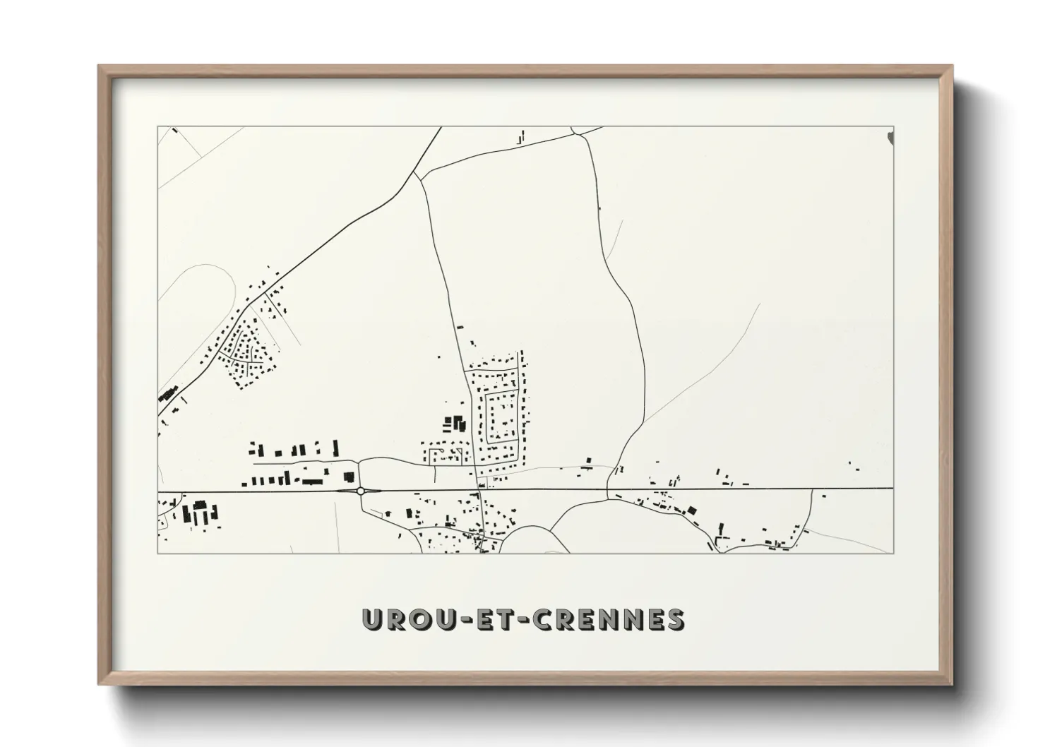 Une affiche de carte sur Urou-et-Crennes