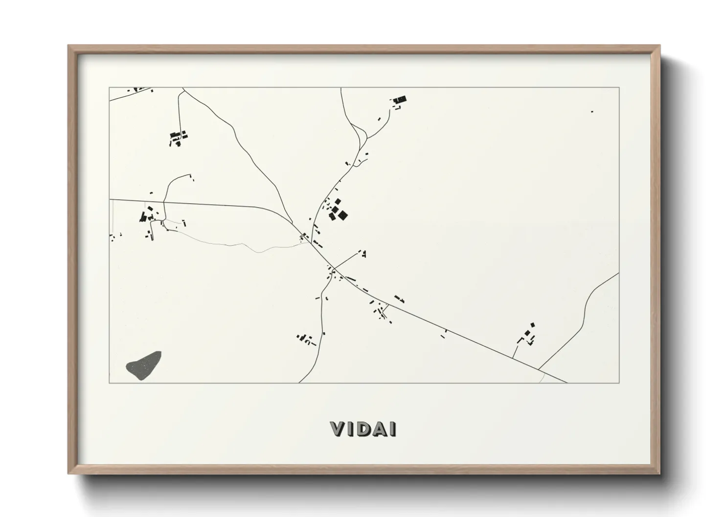 Une affiche de carte sur Vidai