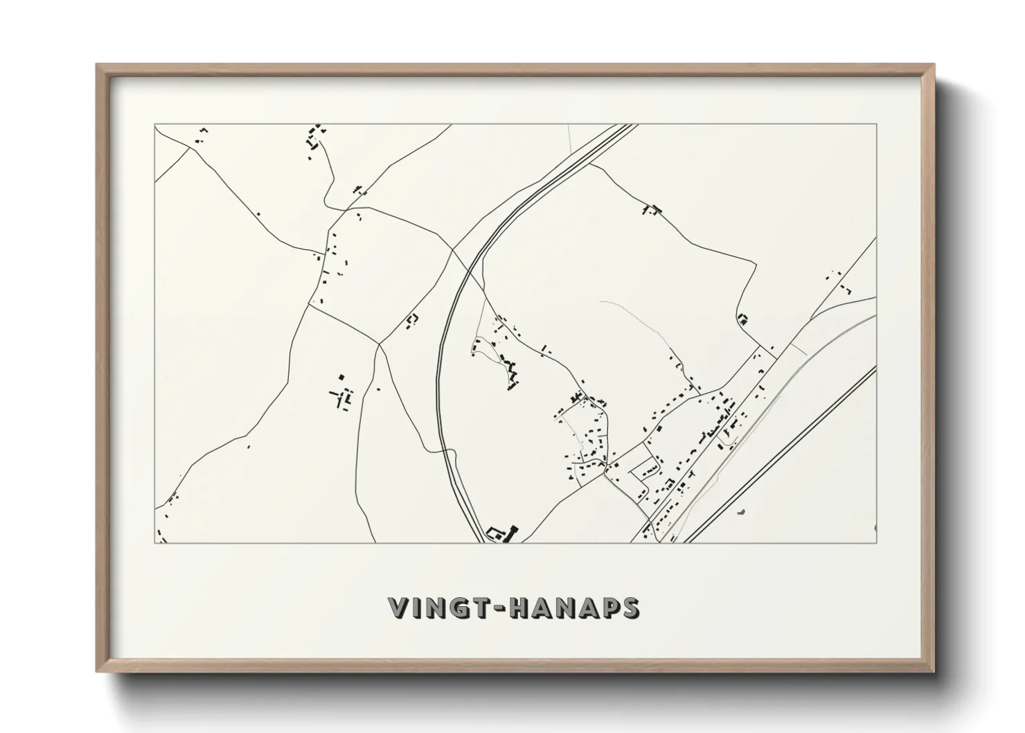 Une affiche de carte sur Vingt-Hanaps