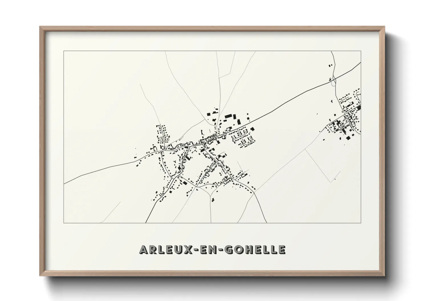 Une affiche de carte sur Arleux-en-Gohelle