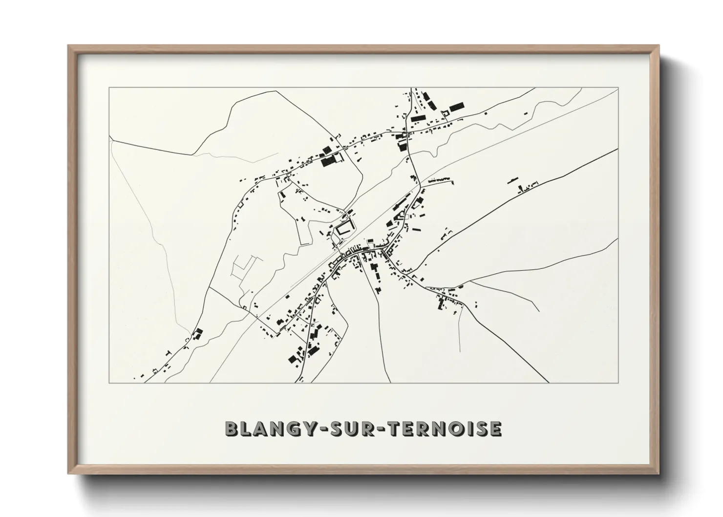 Une affiche de carte sur Blangy-sur-Ternoise