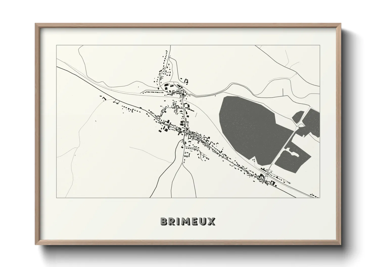 Une affiche de carte sur Brimeux