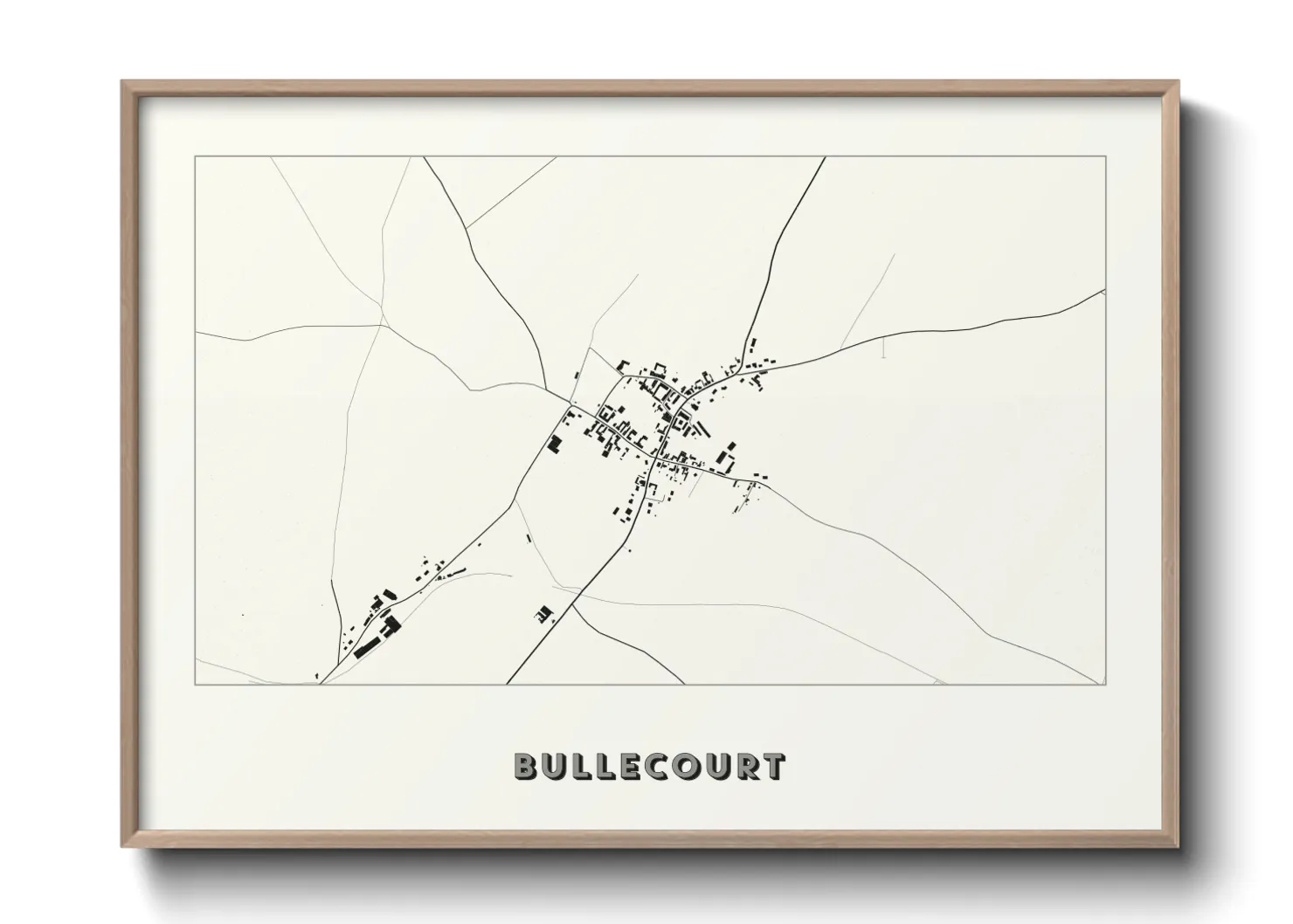 Une affiche de carte sur Bullecourt