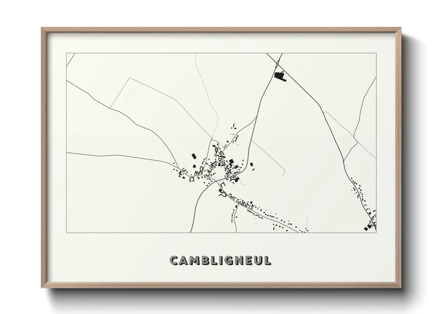 Une affiche de carte sur Cambligneul