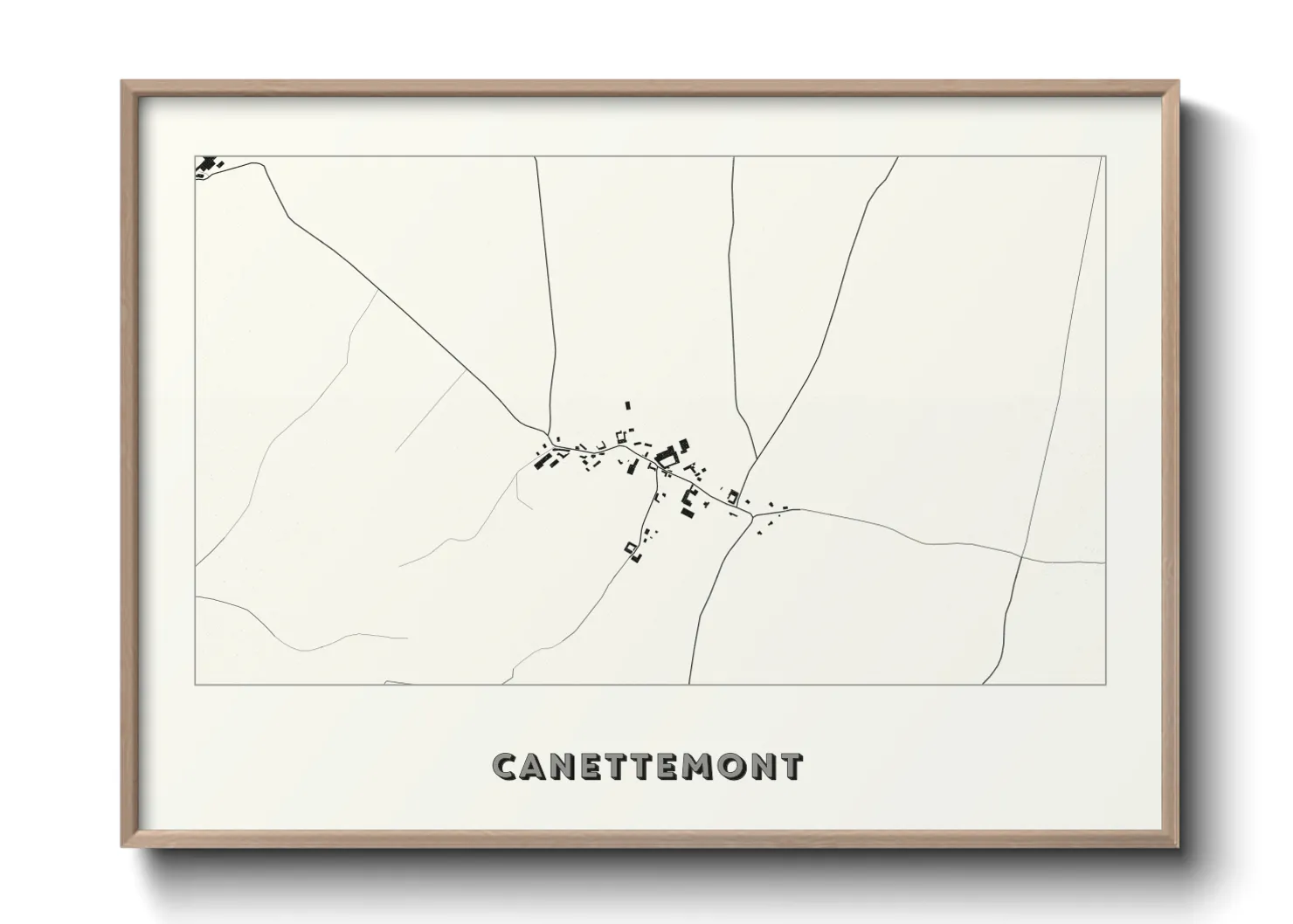 Une affiche de carte sur Canettemont