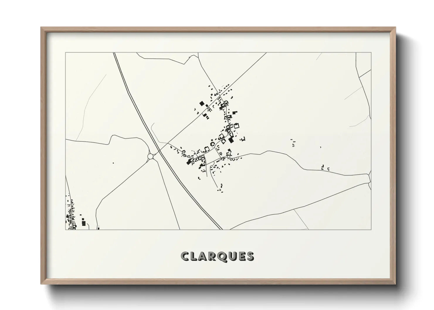 Une affiche de carte sur Clarques