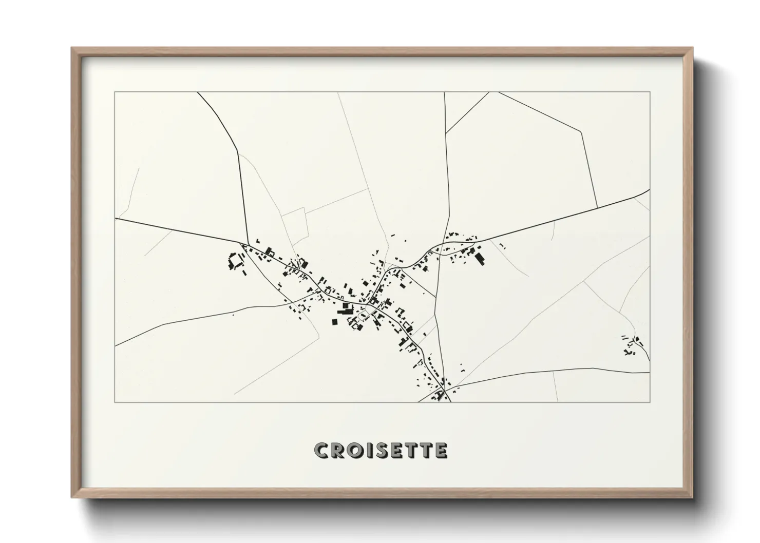 Une affiche de carte sur Croisette