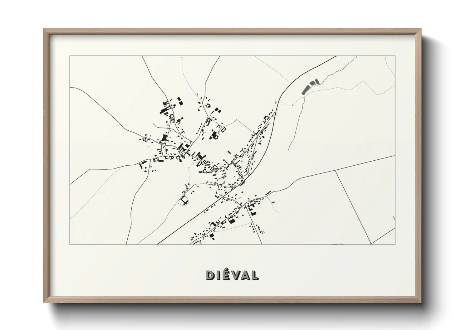 Une affiche de carte sur Diéval