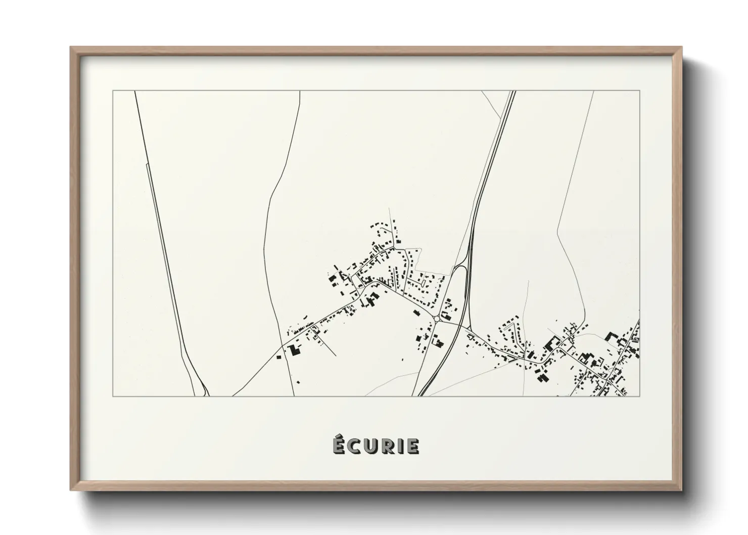 Une affiche de carte sur Écurie